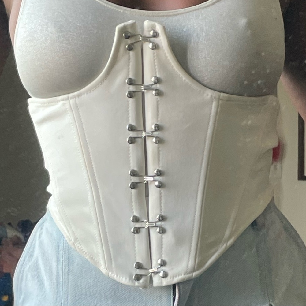 Dion lee white corset